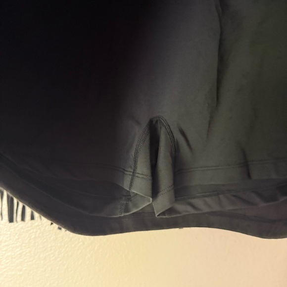 HALARA Crossover High Waisted 2-in-1 Fringe Hem Bodycon Mini Suede Party Skirt - Picture 4 of 6